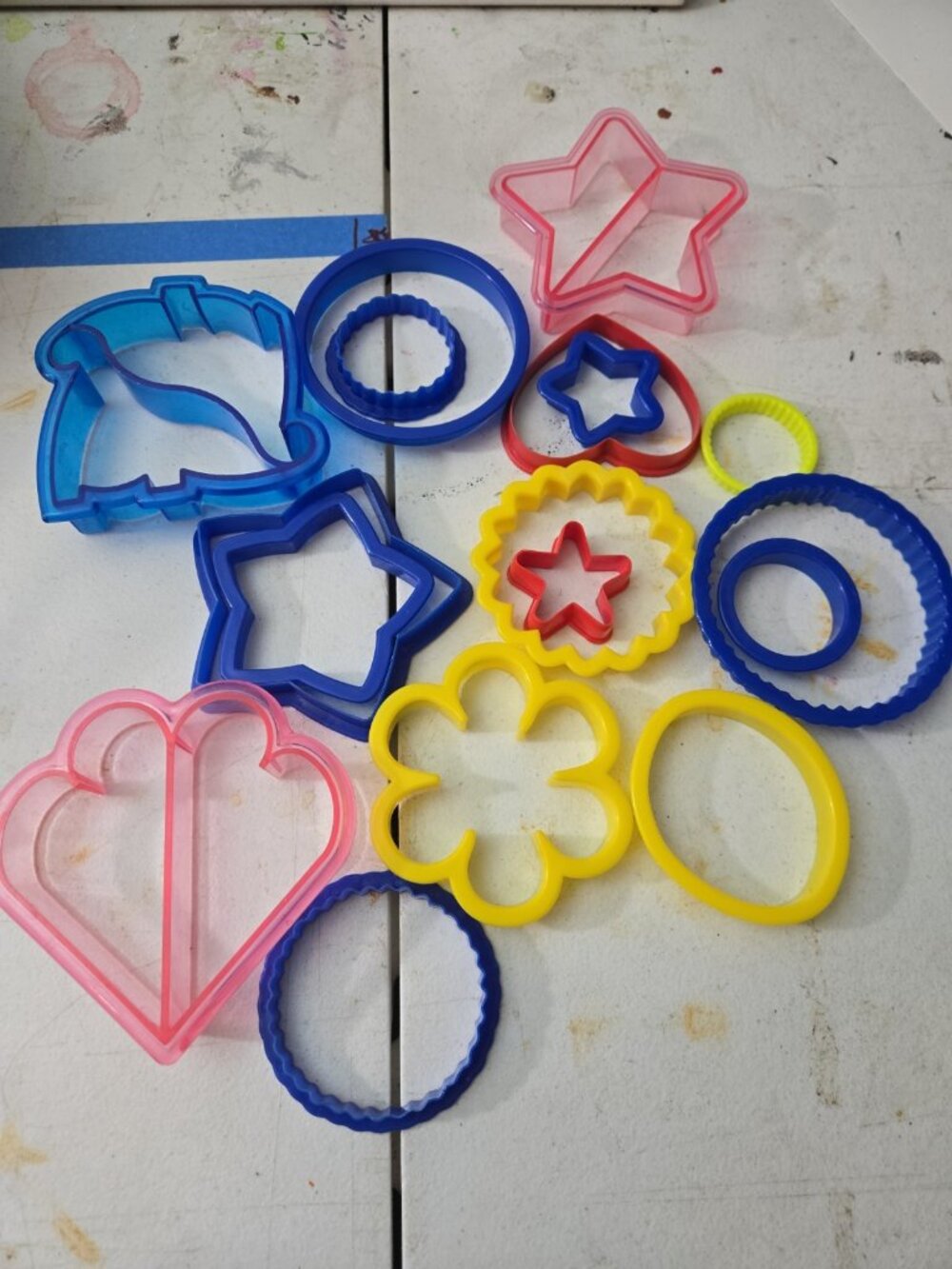Cookie Cutters Lot 17 Plastic Assorted Shapes #1